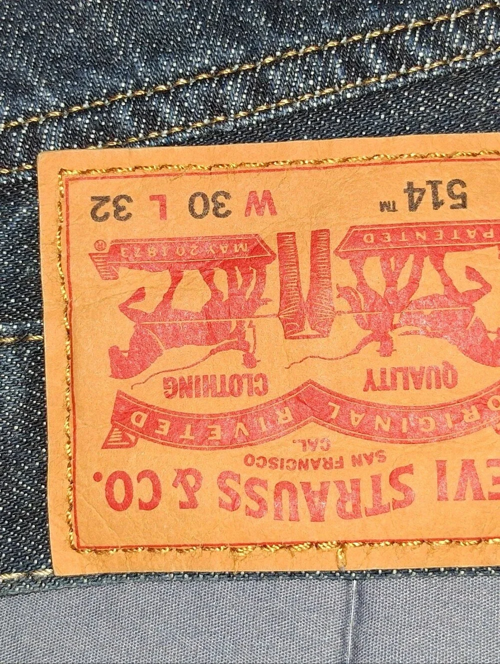 Levi's 514 Men's Slim Straight-Blue Jeans 30x32